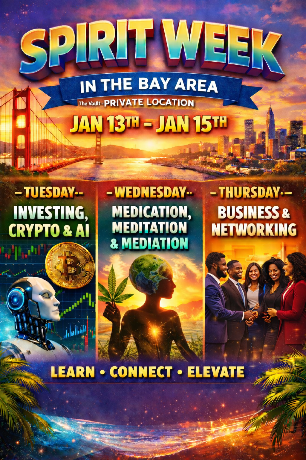 Spirit Week in the Bay Area flyer